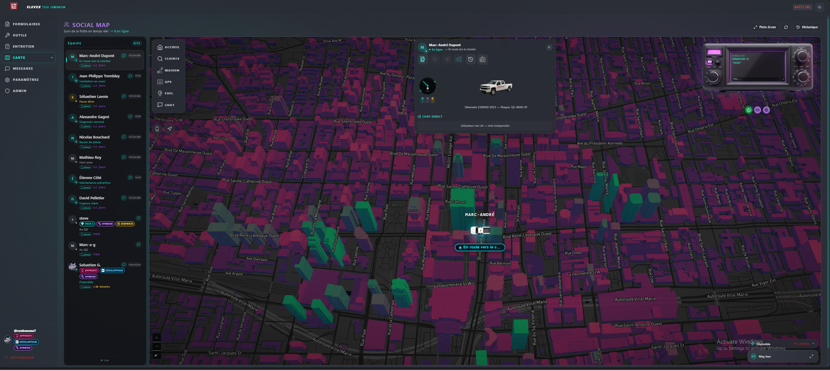 Social Map & Fast Travel Navigation